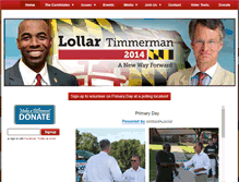 Tablet Screenshot of lollar4governor.com